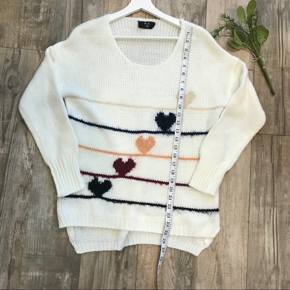 AX Paris knit heart oversized slouchy sweater - Picture 5 of 11
